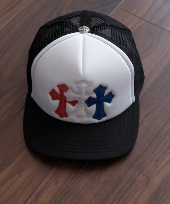 Chrome Hearts  Leather Cross Patches Trucker Hat