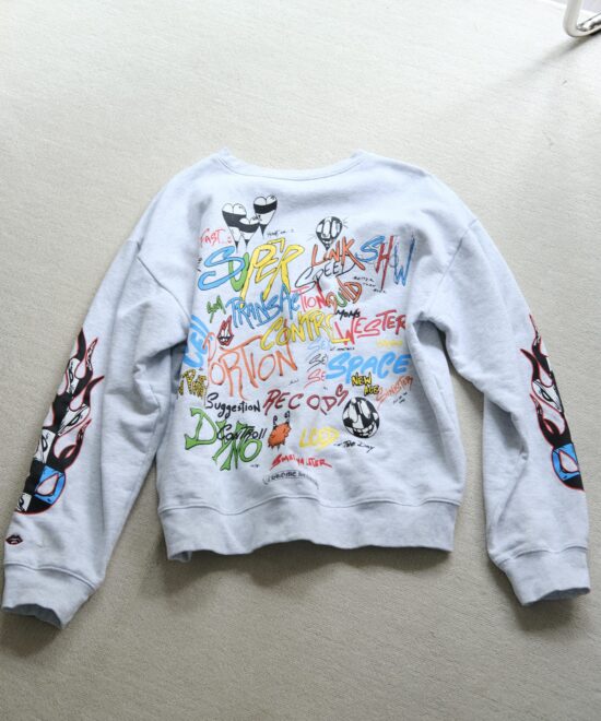 CHROME HEARTS X MATTY BOY CREWNECK BRAIN FLAME SWEATER
