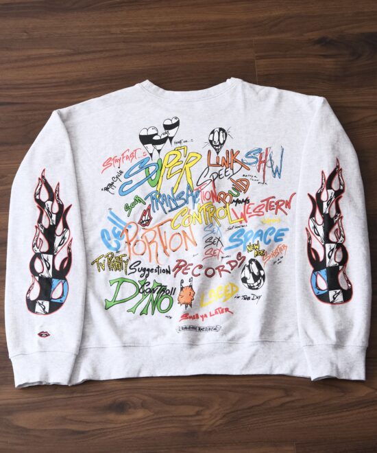CHROME HEARTS X MATTY BOY CREWNECK BRAIN FLAME SWEATER