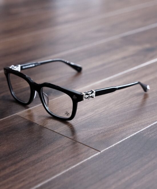 CHROME HEART COX UCKER BLACK/GOLD PLATED GLASSES