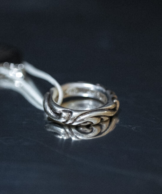Chrome Hearts Scroll Band Ring